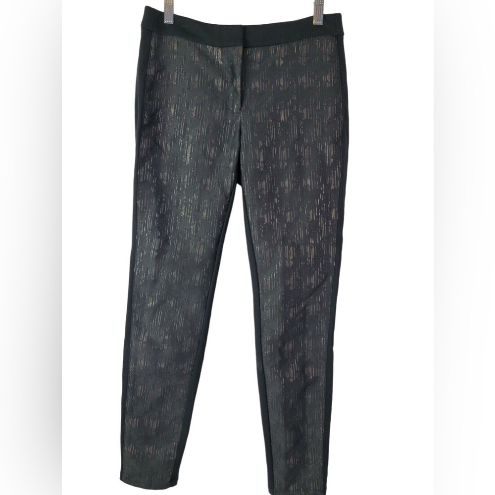 The skinny pants black with gold size 4 New without tag